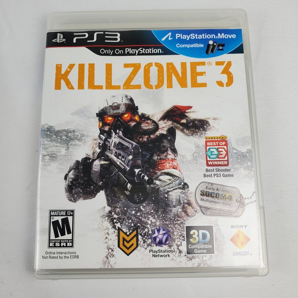 Killzone 3 (Sony PlayStation 3, PS3) Complete in Box CIB w/ Manual